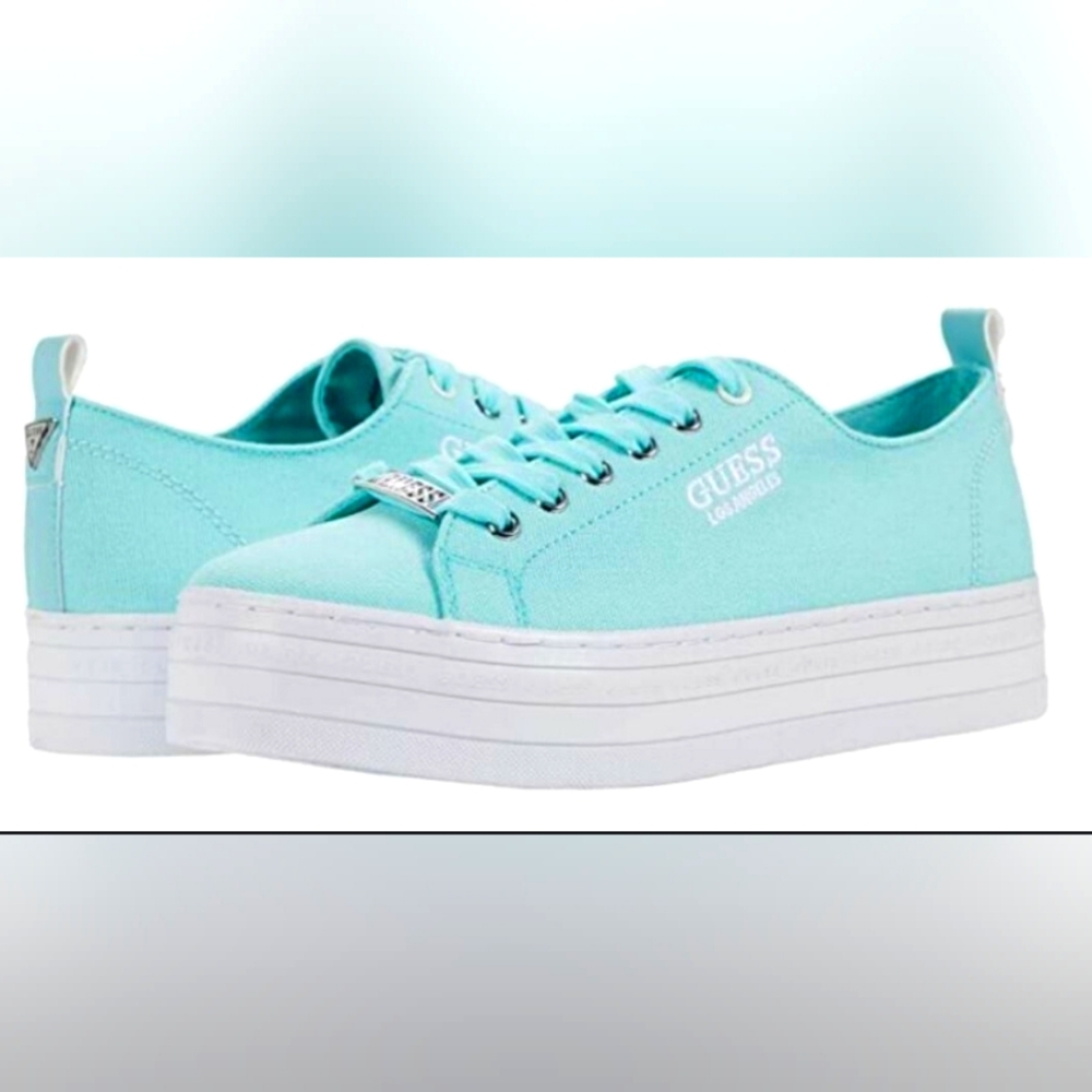 Platform Blue Guess Shoes Women's 7 EU 38